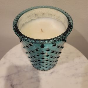 Aromatique Large Candle Blue Glass Holder